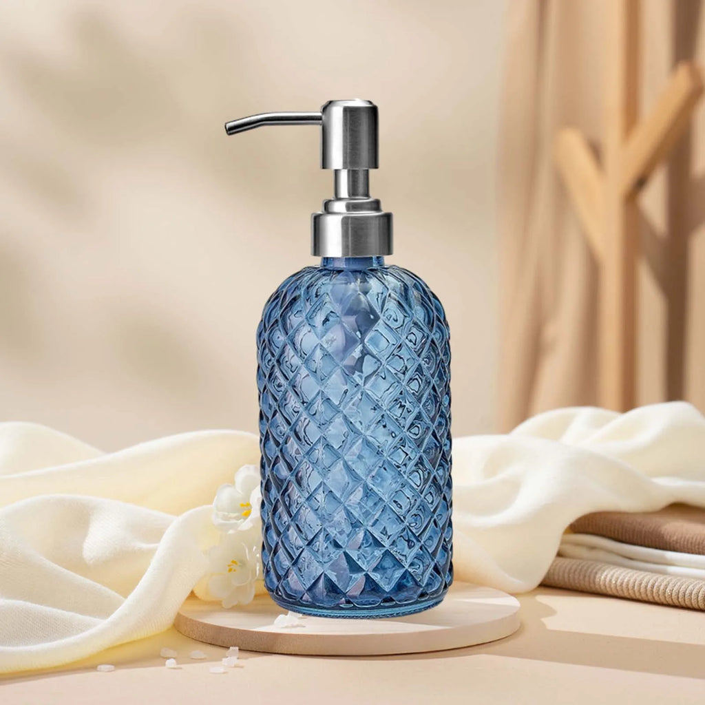 Glass Soap Dispenser | Stainless Steel Pump