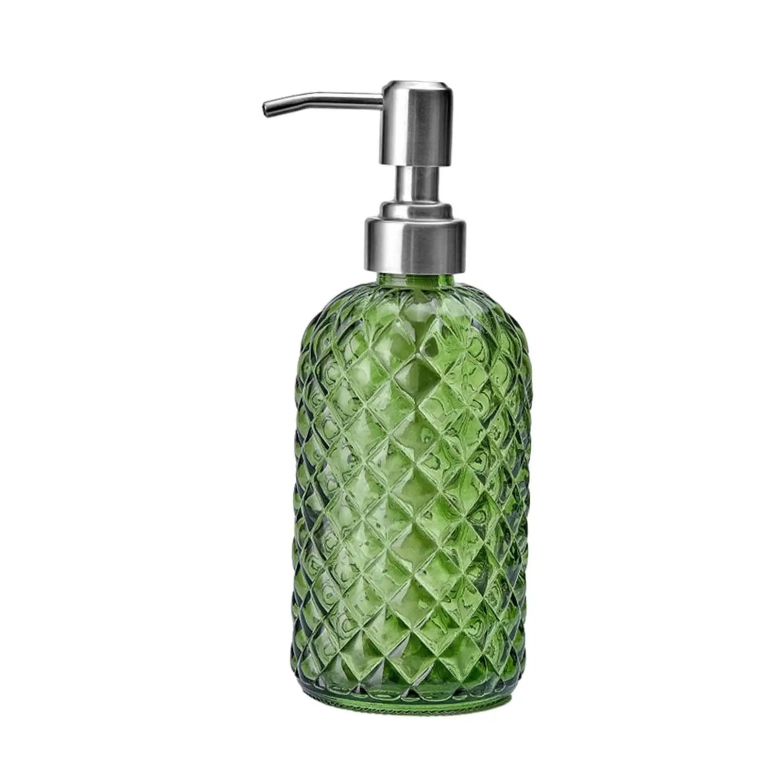 Glass Soap Dispenser | Stainless Steel Pump