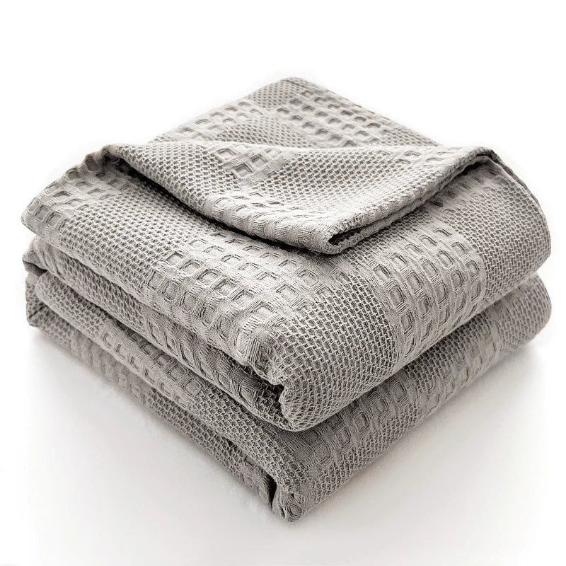 100% Cotton Waffle Weave Blanket