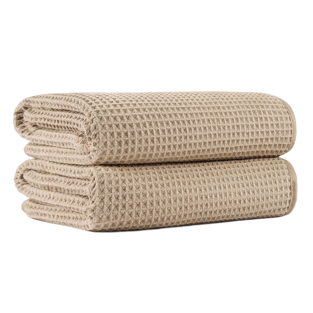 Microfiber Waffle Bath Towels