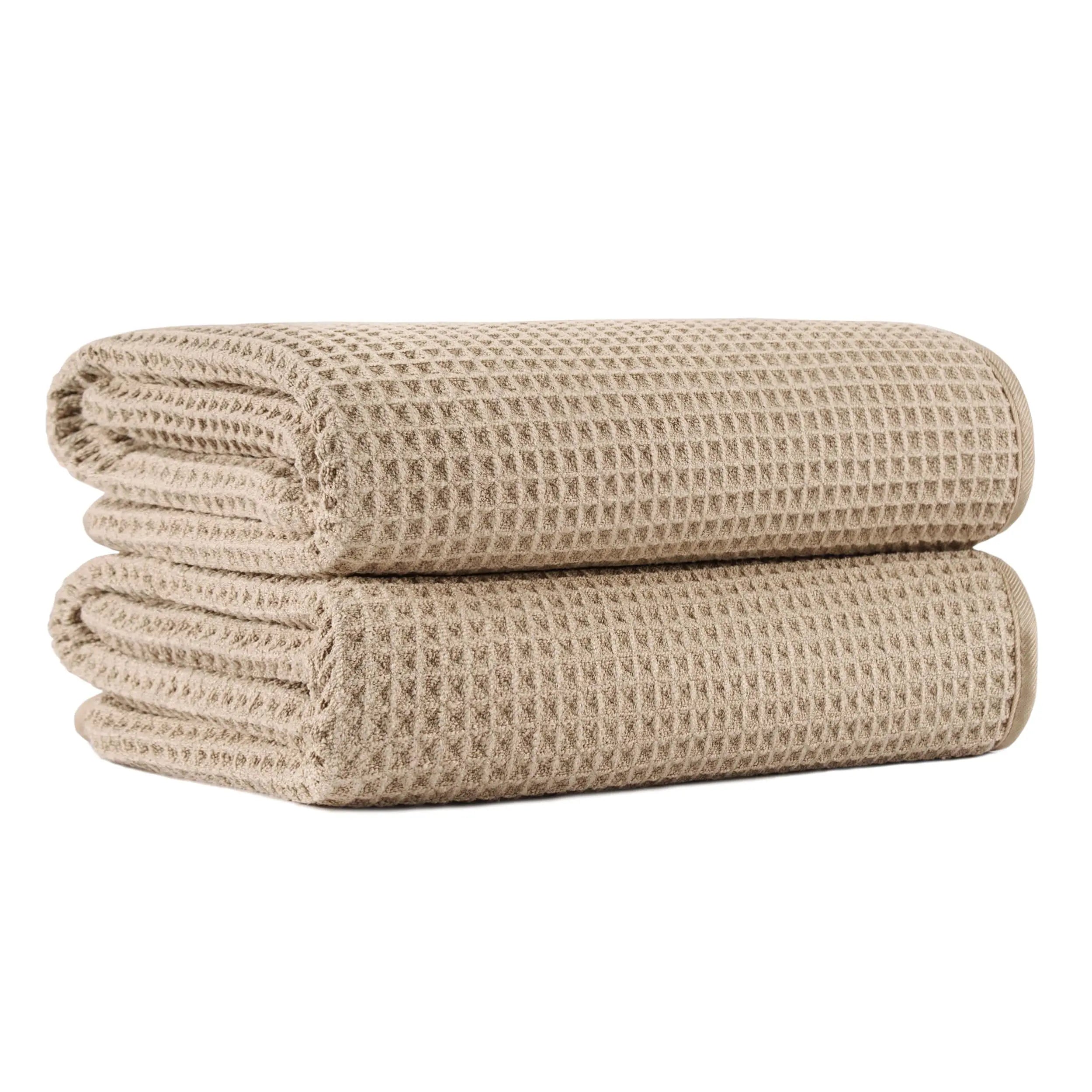 Microfiber Waffle Bath Towels