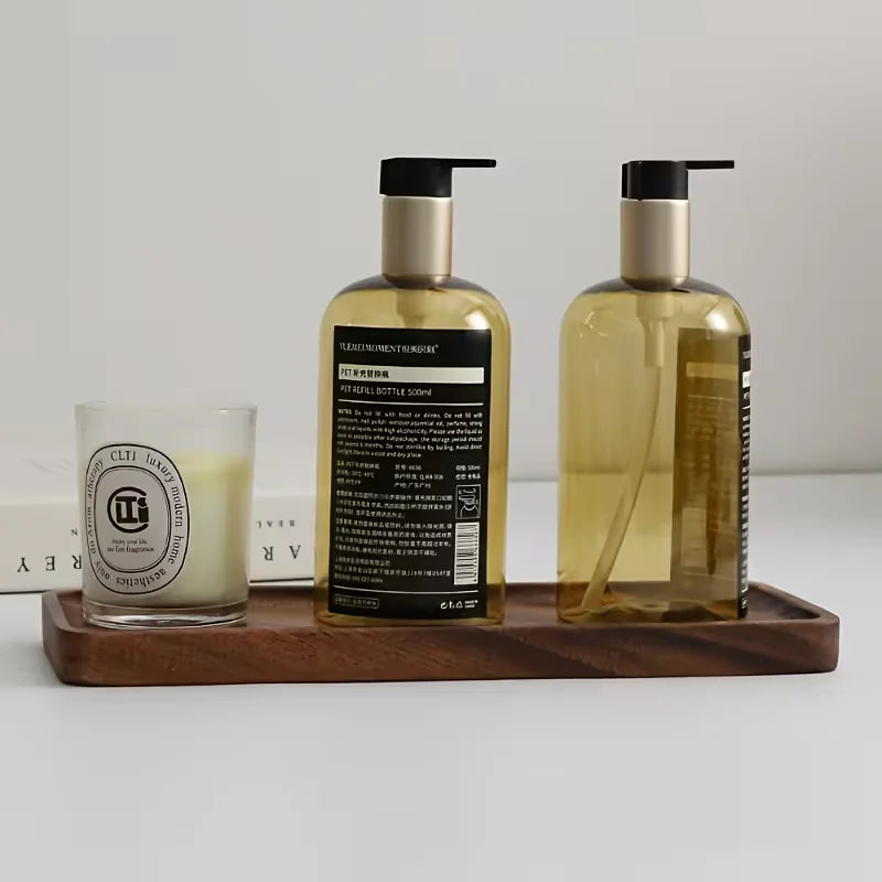 Natural Wooden Rectangular Serving Tray