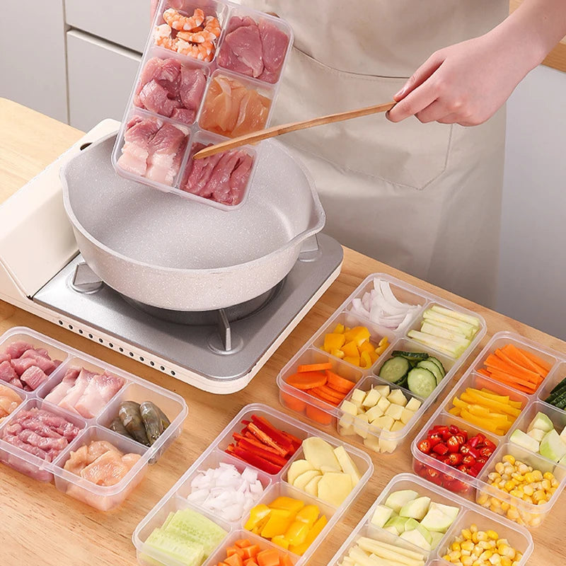 Refrigerator Storage Box | 4 or 6 Grid