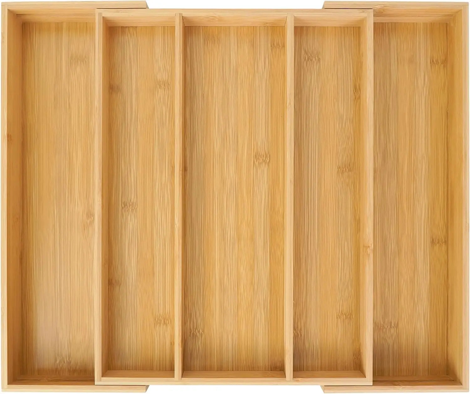 Expandable Bamboo Kitchen Drawer Organizer