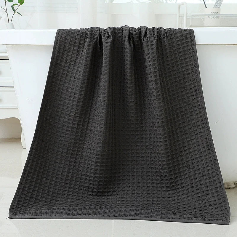 Microfiber Waffle Bath Towels