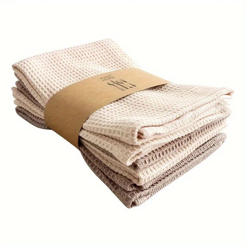 Modern Waffle Weave Dish Cloths | Set of 4
