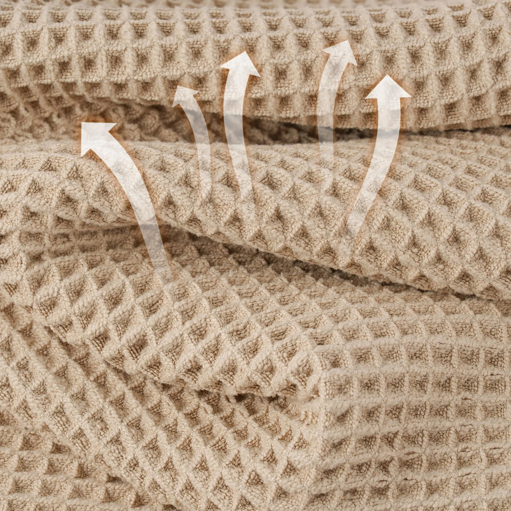 Microfiber Waffle Bath Towels