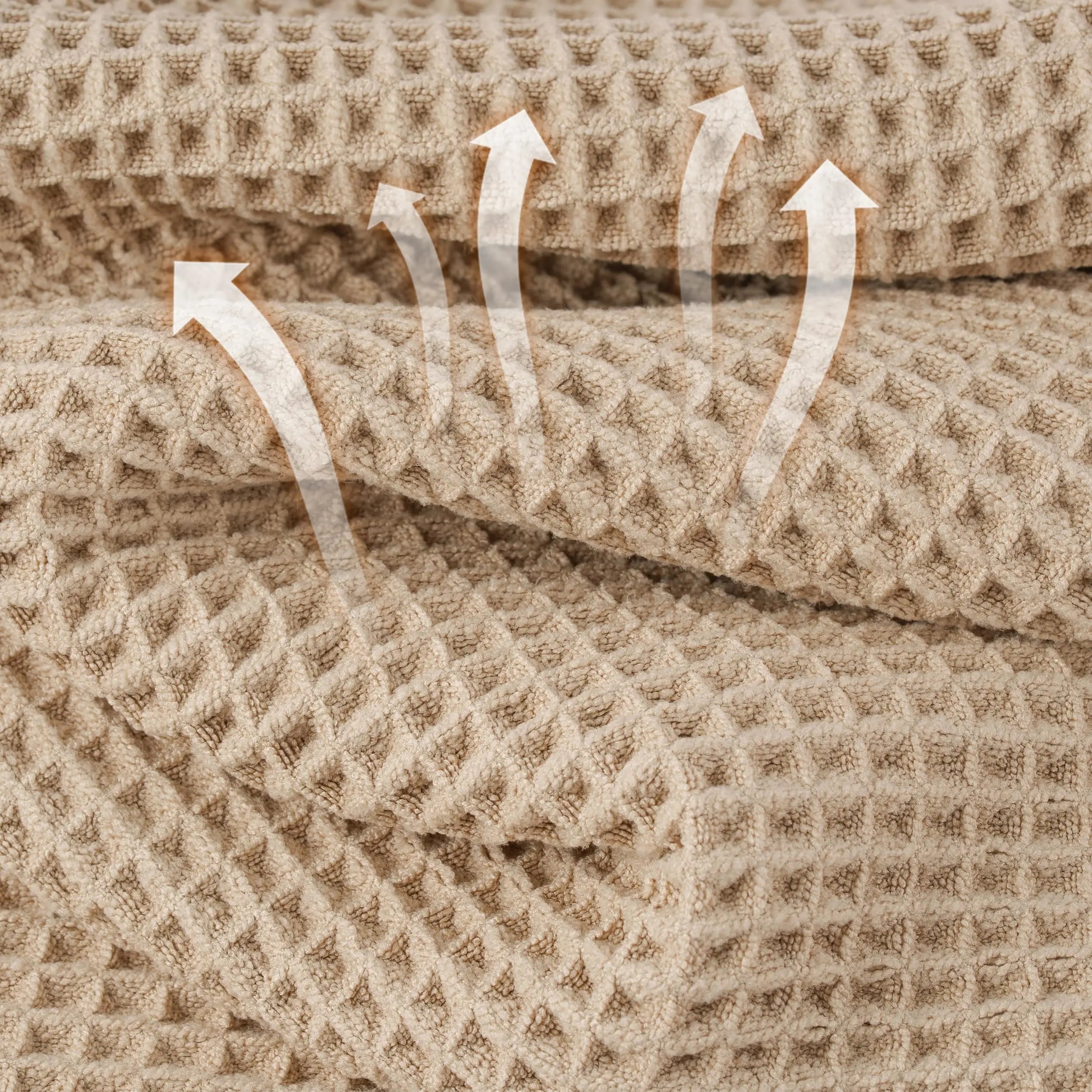 Microfiber Waffle Bath Towels