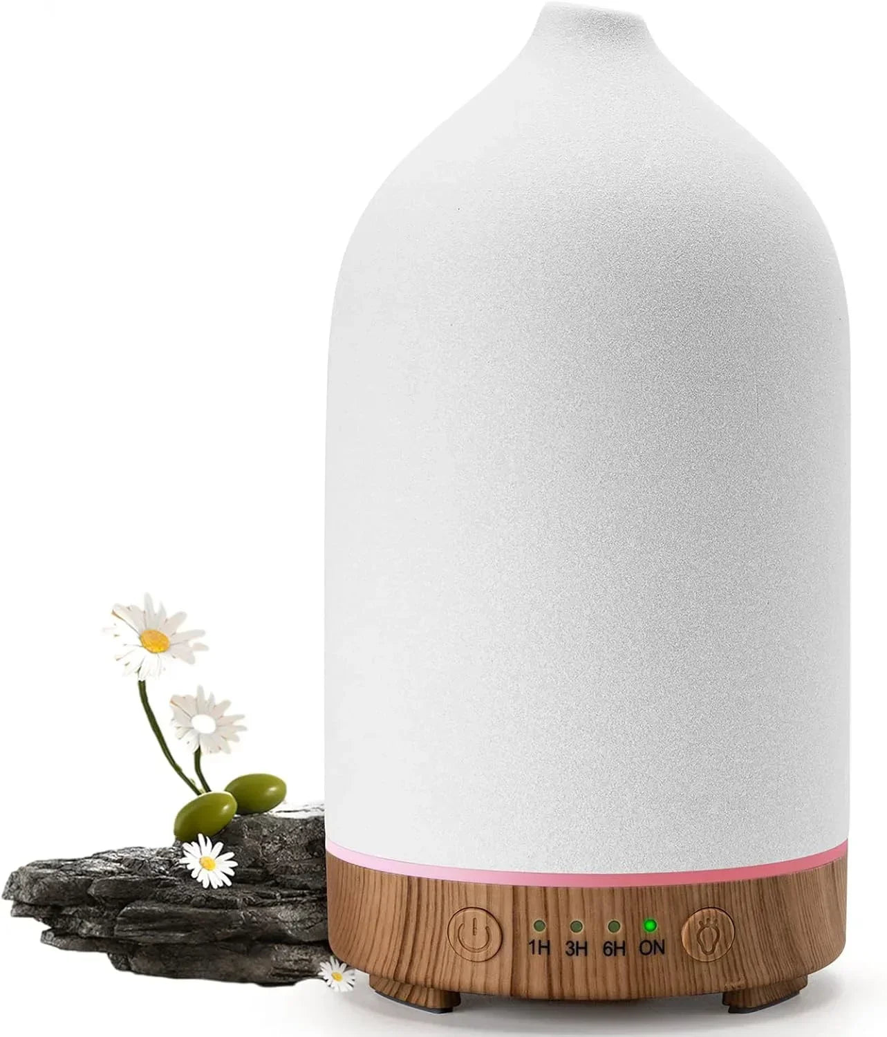 Ceramic Ultrasonic Essential Oil Diffuser | 100ml | 7 LED Colors