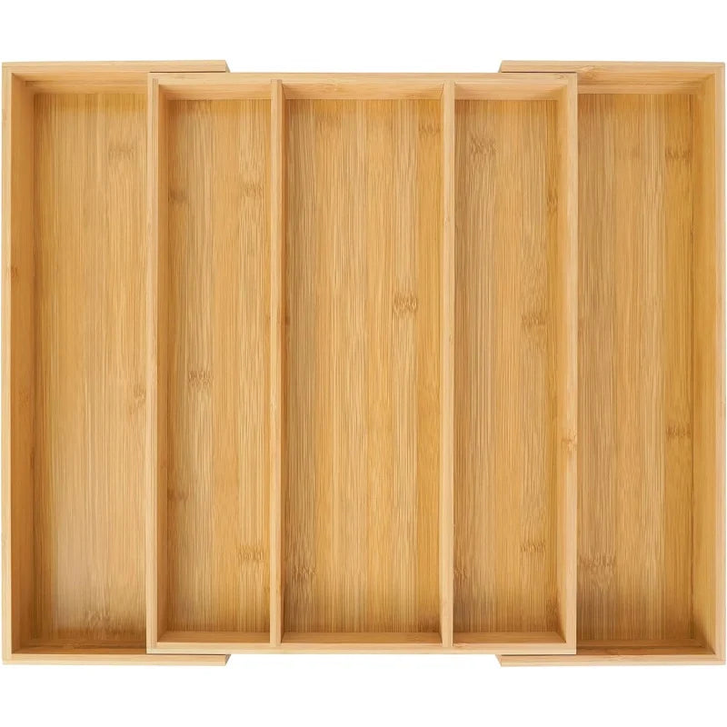 Expandable Bamboo Kitchen Drawer Organizer