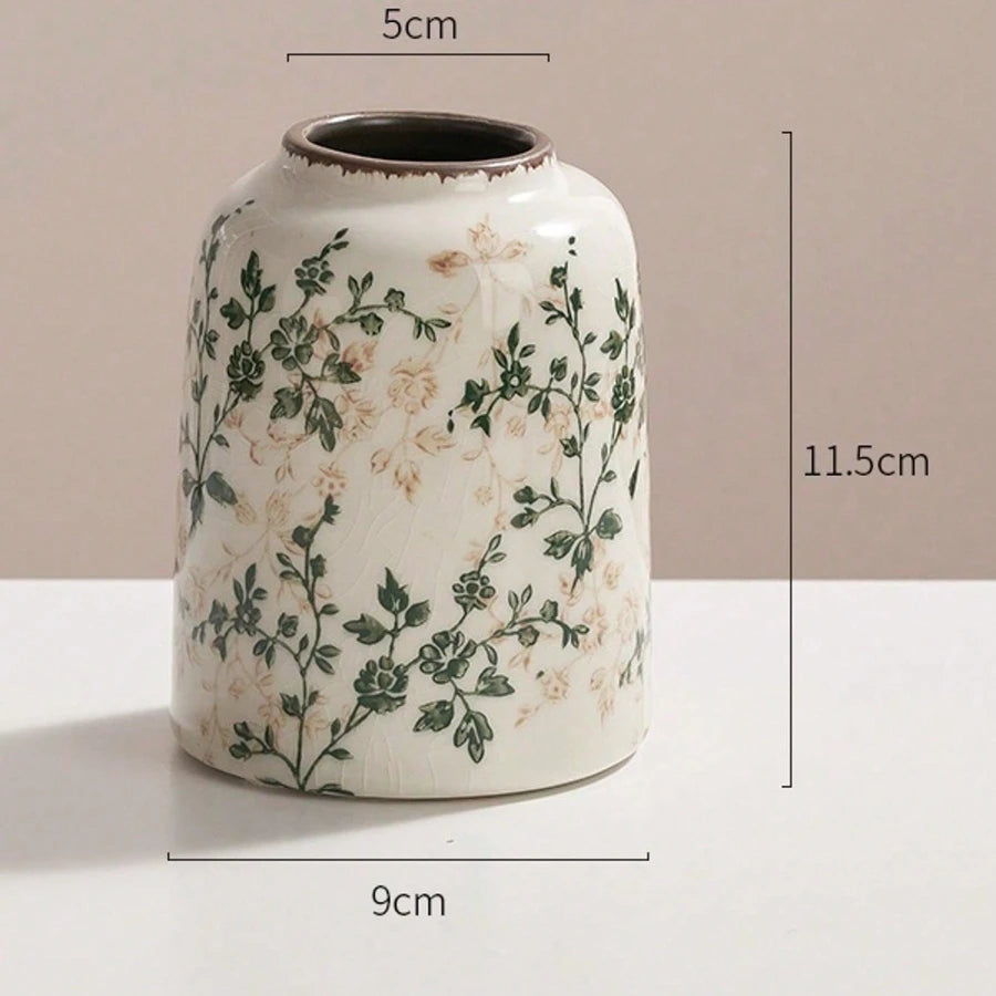 Handmade Ice Crackle Ceramic Bud Vase