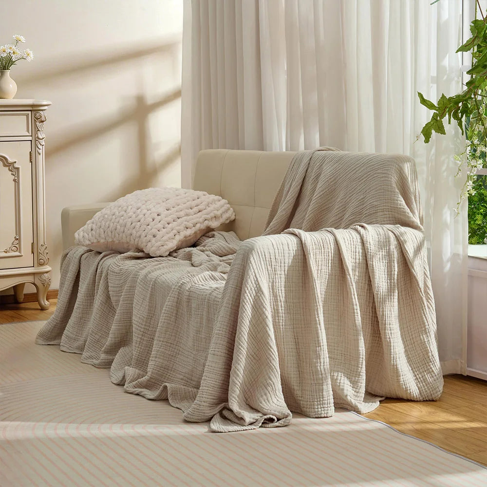 100% Cotton Plain Weave Blanket | All-Season