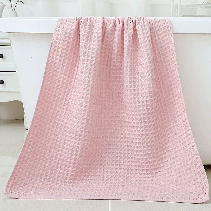 Microfiber Waffle Bath Towels