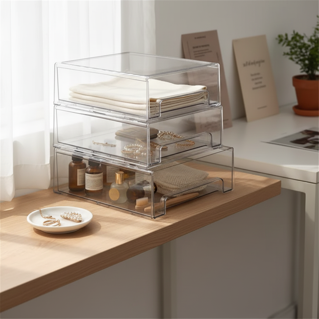 Acrylic Drawers - Shelf Styling