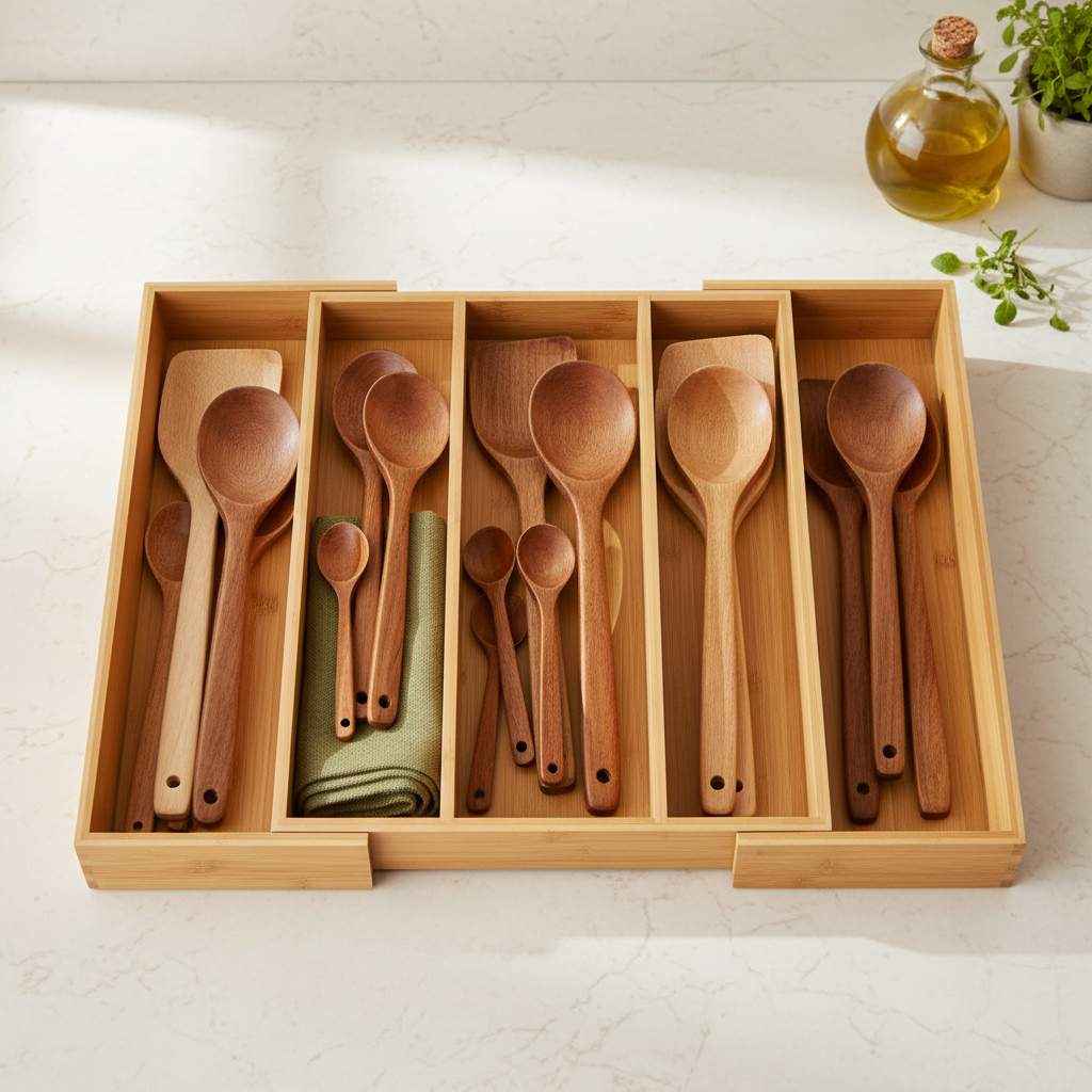 Bamboo Organizer - Counter Styling