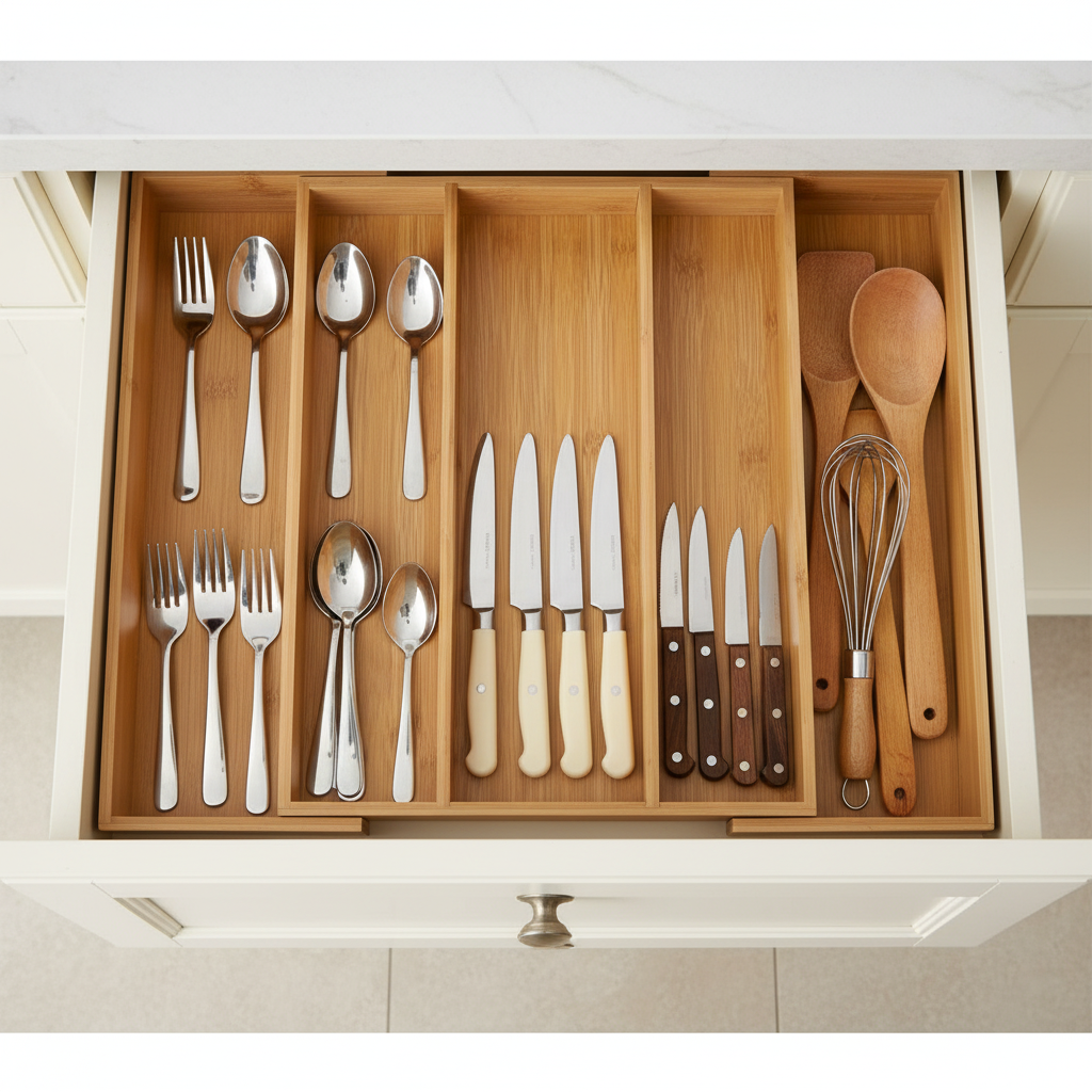 Bamboo Organizer - In Drawer