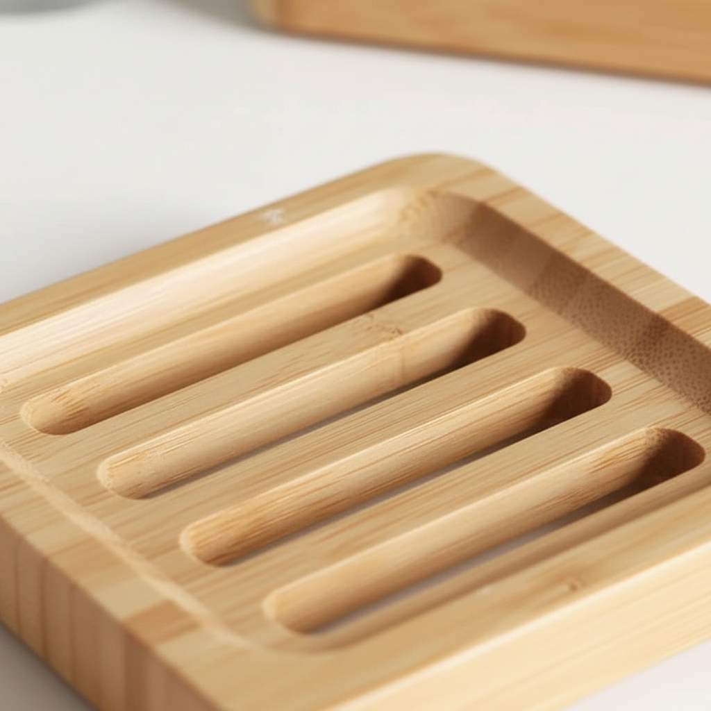 Bamboo Soap Dish - Detail