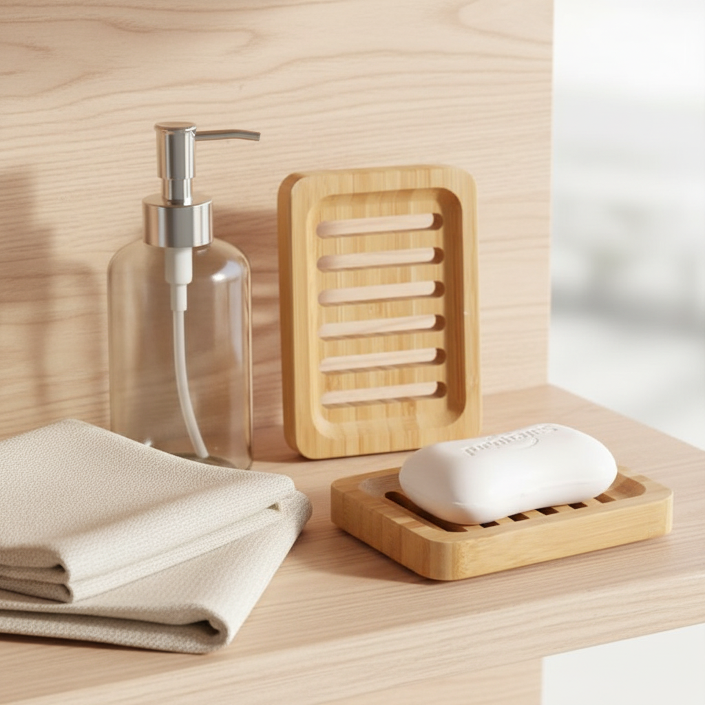 Bamboo Soap Dish - Shelf Styling