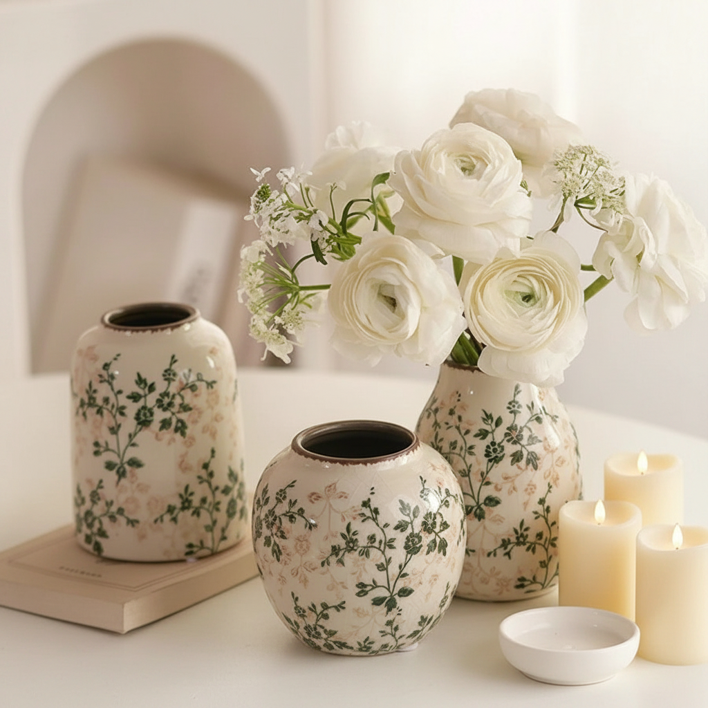 Botanical Vases - Living Room