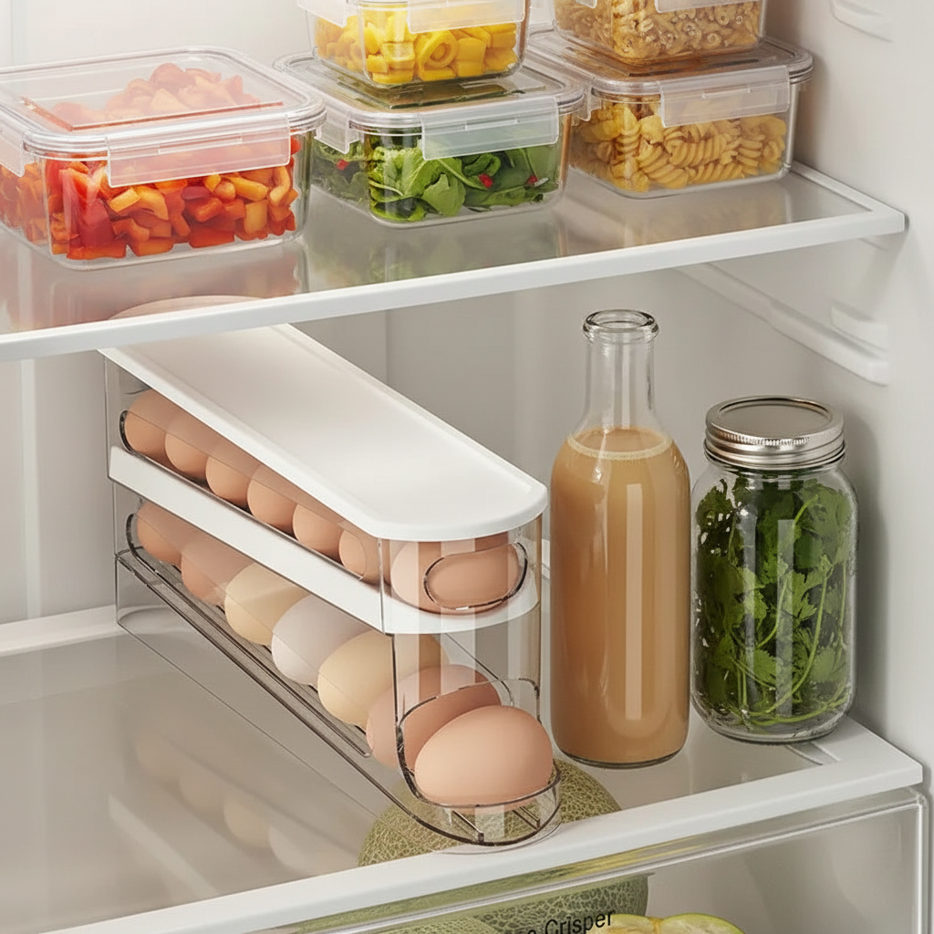 Egg Dispenser - Organized Fridge