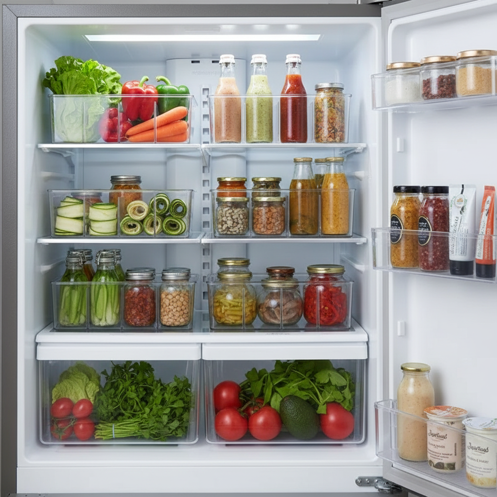 Fridge Bins - Organized Fridge