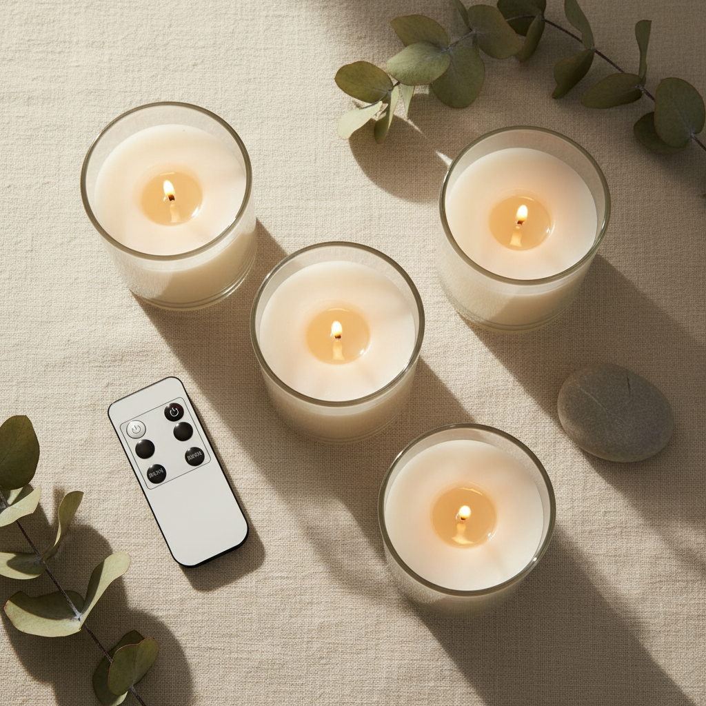 LED Candles - Flat Lay