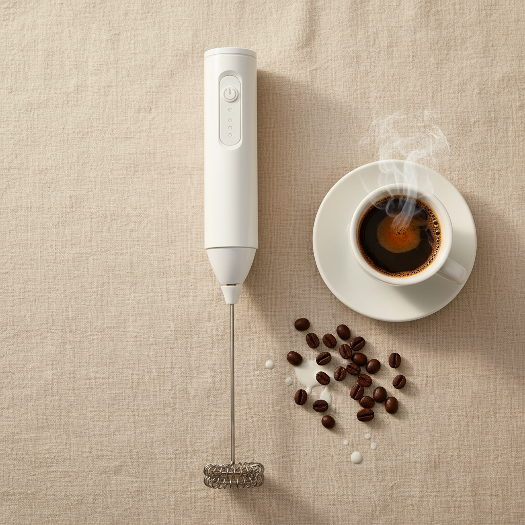 Milk Frother - Flat Lay