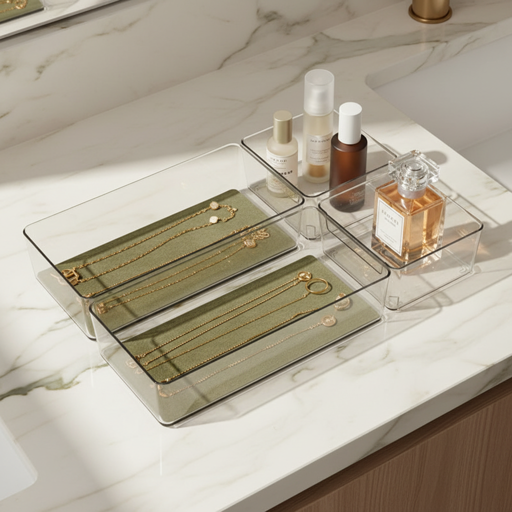 Modular Trays - Marble Vanity