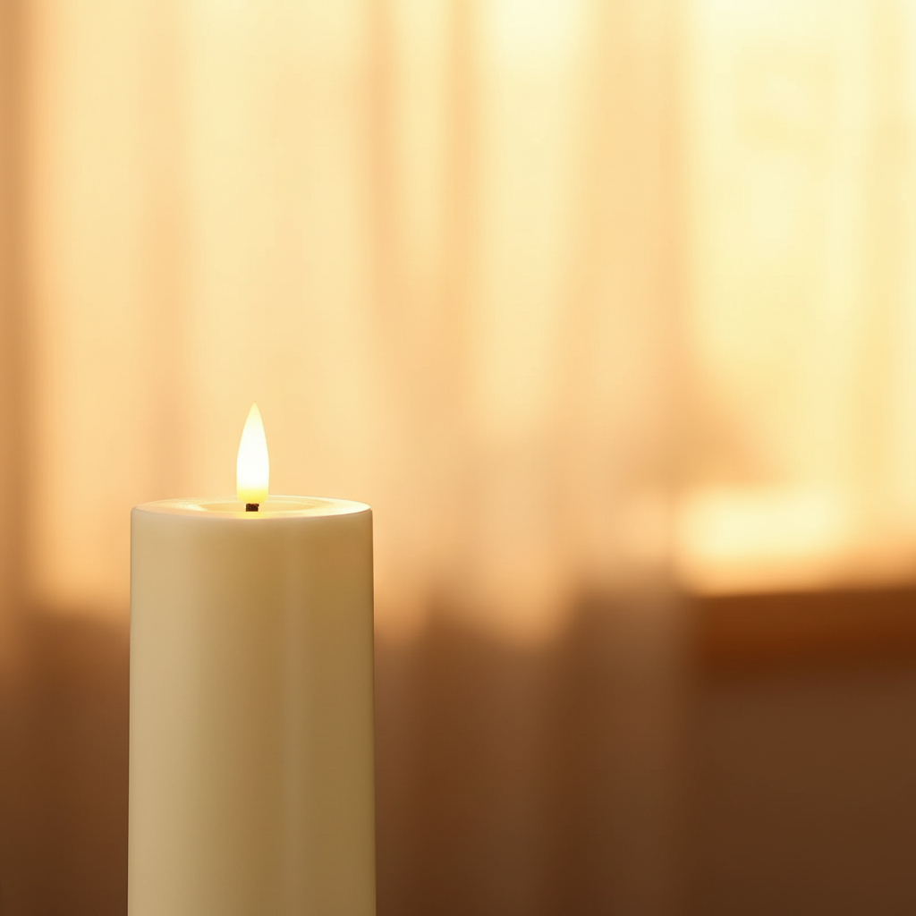 Pillar Candles - Flame Detail