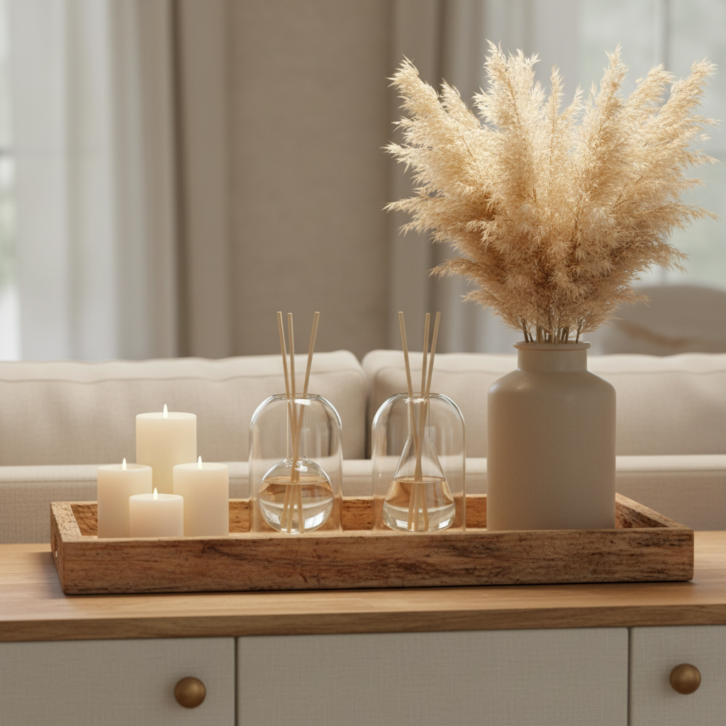 Reed Diffuser - Living Room Vignette