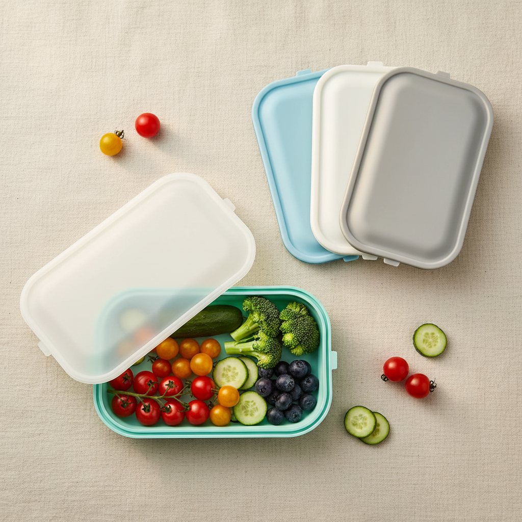 Silicone Containers - Flat Lay