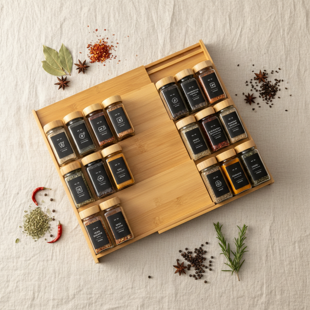 Spice Rack - Flat Lay