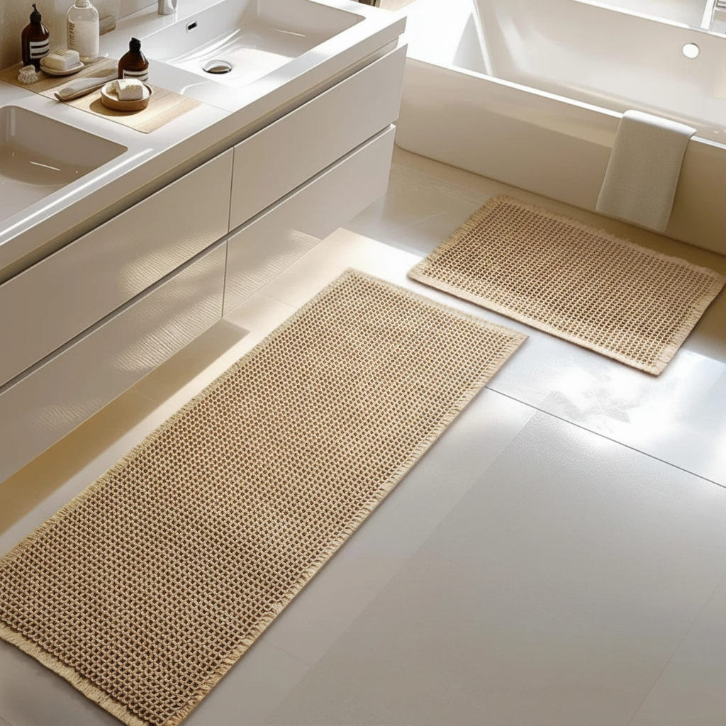 Waffle Bath Mat - Bathtub