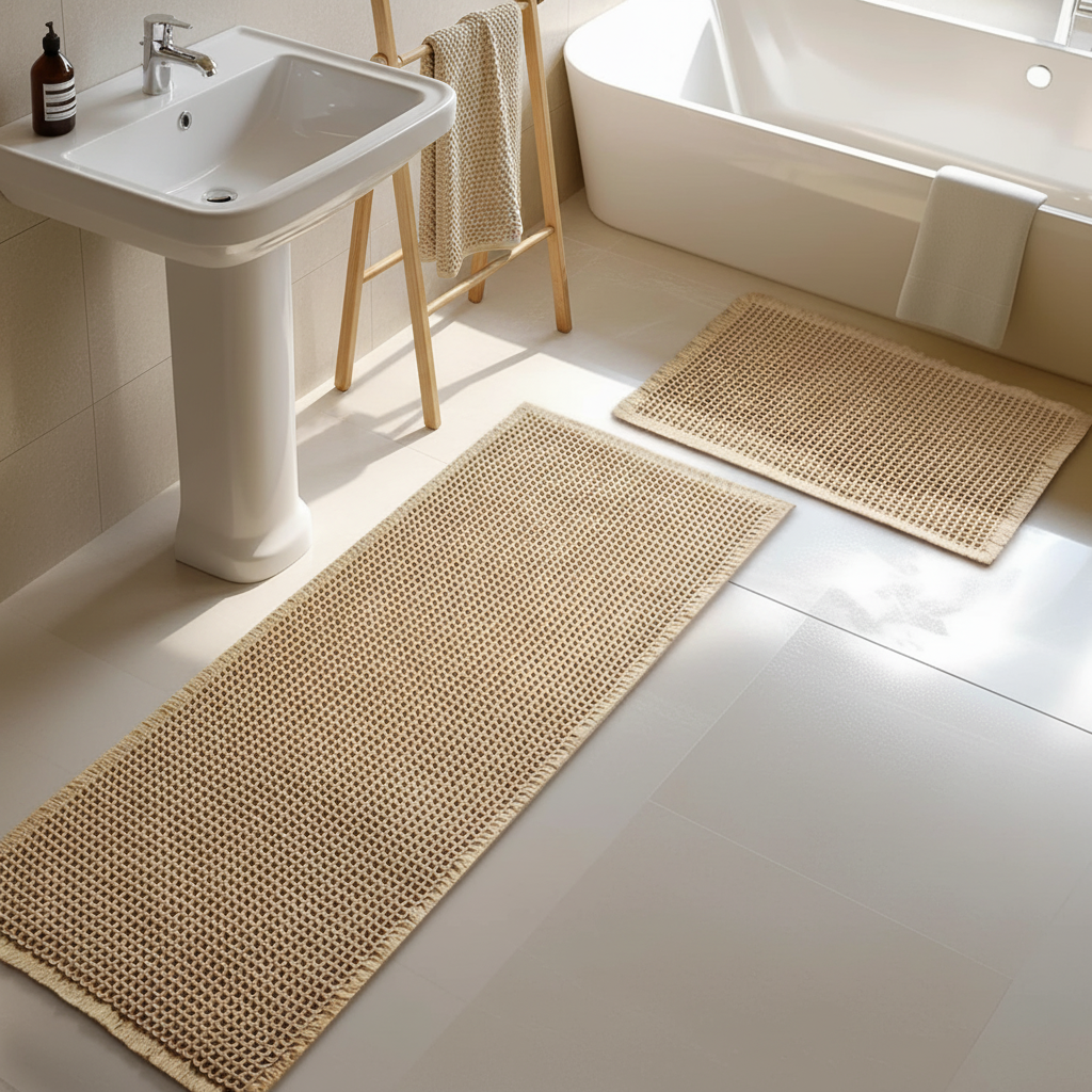 Waffle Bath Mat - Sink Styling