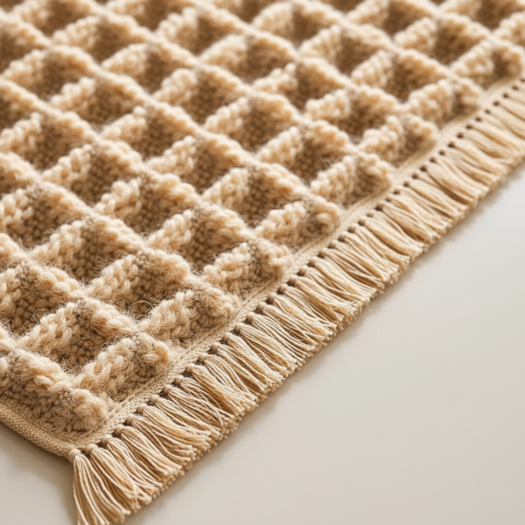 Waffle Bath Mat - Texture Detail