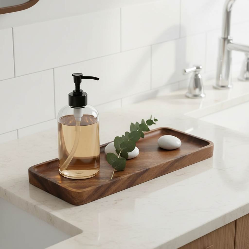 Wood Tray - Bathroom Counter